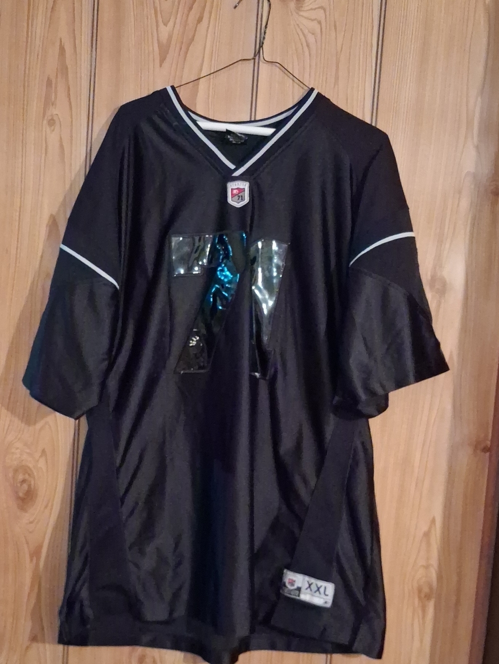 STARTER Black Kids' Jersey with Shiny Number Detail